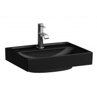 Laufen Meda umywalka 45x35 cm prostokątna ścienna czarny mat H8161117161041
