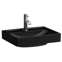 Laufen Meda umywalka 45x35 cm prostokątna ścienna czarny mat H8161117161091