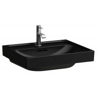 Laufen Meda umywalka 55x46 cm prostokątna ścienna czarny mat H8161127161041