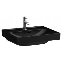 Laufen Meda umywalka 55x46 cm prostokątna ścienna czarny mat H8161127161091