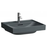Laufen Meda umywalka 55x46 cm prostokątna ścienna grafit mat H8161127581041