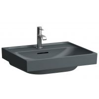 Laufen Meda umywalka 55x46 cm prostokątna ścienna grafit mat H8161127581091