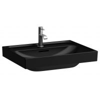 Laufen Meda umywalka 60x46 cm prostokątna ścienna czarny mat H8161137161041
