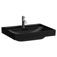 Laufen Meda umywalka 60x46 cm prostokątna ścienna czarny mat H8161137161091