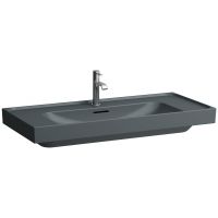 Laufen Meda umywalka 100x46 cm prostokątna ścienna grafit mat H8161197581091