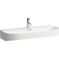 Laufen Sonar umywalka 100x42 cm półokrągła ścienna-meblowa biała H8163477571041