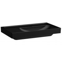 Laufen Meda umywalka 80x46 cm prostokątna ścienna-meblowa czarny mat H8171157161091