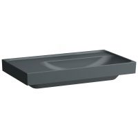 Laufen Meda umywalka 80x46 cm prostokątna ścienna-meblowa grafit mat H8171157581091