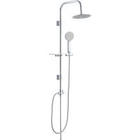 Laveo Marin zestaw prysznicowy ścienny z deszczownicą Slim chrom PL600OX