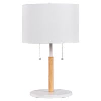 Light Prestige Fogo lampa stołowa 2x15 W biała LP03042TWH