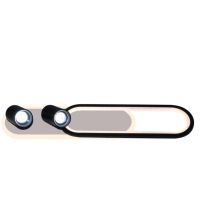 Light Prestige Parma lampa podsufitowa 2x5 W i 1x18 W czarna LP-0612/2CLBK