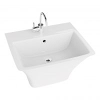 LaVita Ribera umywalka 53x44 cm ścienna biały połysk