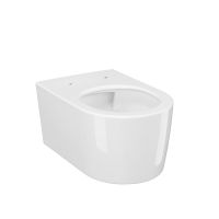 Meissen Keramik Werta miska WC wisząca bez kołnierza ze spłukiwaniem wirowym biały połysk K691-005