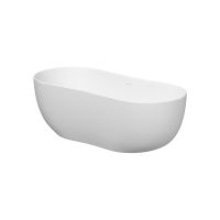 Meissen Keramik Kontra wanna wolnostojąca 180x45 cm owalna biała S301-359