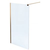 Massi Walk In Fix Gold ścianka prysznicowa 100 cm złoty/szkło przezroczyste MSKP-FA1021-100-G - Outlet