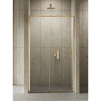 New Trendy Prime Gold Brushed drzwi prysznicowe 150 cm rozsuwane złoty szczotkowany/szkło przezroczyste D-0794A