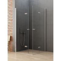 New Trendy New Soleo kabina prysznicowa 100x90 cm prostokątna chrom połysk/szkło przezroczyste D-0150A/D-0153A