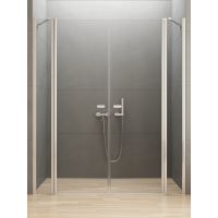 New Trendy New Soleo drzwi prysznicowe 110 cm uchylne chrom połysk/szkło przezroczyste D-0255A