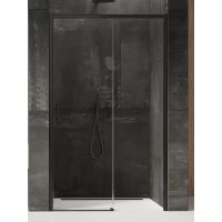 New Trendy Prime Black drzwi prysznicowe 150 cm rozsuwane prawe czarny mat/szkło przezroczyste D-0327A