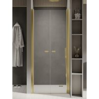 New Trendy New Soleo Light Gold drzwi prysznicowe 170 cm uchylne złoty połysk/szkło przezroczyste D-0526A