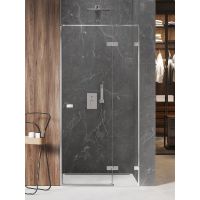 New Trendy Avexa drzwi prysznicowe 140 cm uchylne prawe chrom połysk/szkło przezroczyste EXK-1454