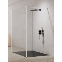 New Trendy New Modus White ścianka prysznicowa walk-in 80 cm biały mat/szkło przezroczyste EXK-2262