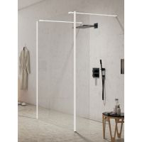 New Trendy New Modus White ścianka prysznicowa walk-in 120 cm biały mat/szkło przezroczyste EXK-2274