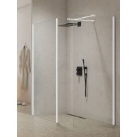 New Trendy New Modus White ścianka prysznicowa walk-in 90 cm biały mat/szkło przezroczyste EXK-2278