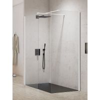 New Trendy New Modus White kabina prysznicowa walk-in 120x90 cm prostokątna biały mat/szkło przezroczyste EXK-2291