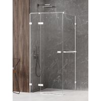 New Trendy Avexa White kabina prysznicowa 100x70 cm prostokątna lewa biały mat/szkło przezroczyste EXK-2773