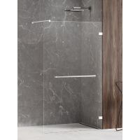 New Trendy Avexa White ścianka prysznicowa walk-in 160 cm biały mat/szkło przezroczyste EXK-2959