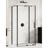 New Trendy Smart Black kabina prysznicowa 140x90 cm prostokątna przyścienna czarny mat/szkło przezroczyste EXK-4187