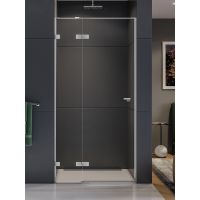 New Trendy Eventa drzwi prysznicowe 110 cm wnękowe lewe chrom/szkło przezroczyste EXK-4456