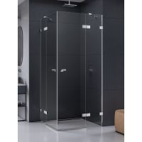 New Trendy Eventa kabina prysznicowa 120x110 cm prostokątna chrom połysk/szkło przezroczyste EXK-4551
