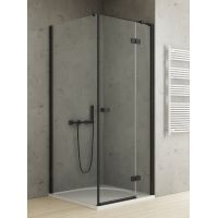 New Trendy Reflexa Black kabina prysznicowa 110x90 cm prawa czarny mat/szkło przezroczyste EXK-4953
