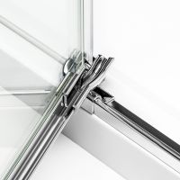 New Trendy Reflexa kabina prysznicowa 80x100 cm prostokątna prawa chrom połysk/szkło przezroczyste EXK-5109