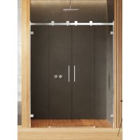 New Trendy Softi X drzwi prysznicowe 150 cm rozsuwane chrom połysk/szkło przezroczyste EXK-5267