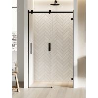 New Trendy Softi X Black drzwi prysznicowe 120 cm rozsuwane prawe czarny mat/szkło przezroczyste EXK-5356