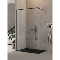 New Trendy New Modus Black ścianka prysznicowa walk-in 120 cm czarny mat/szkło przezroczyste EXK-5560