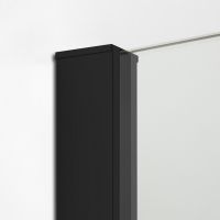 New Trendy New Modus Black kabina prysznicowa walk-in 140x90 cm prostokątna czarny mat/szkło przezroczyste EXK-5633