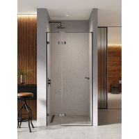 New Trendy Eventa Black Chrome drzwi prysznicowe 80 cm uchylne lewe czarny chrom połysk/szkło przezroczyste EXK-6127