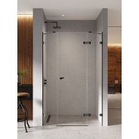 New Trendy Eventa Black Chrome drzwi prysznicowe 170 cm uchylne prawe czarny chrom połysk/szkło przezroczyste EXK-6144