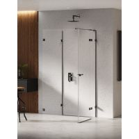 New Trendy Eventa Black Chrome kabina prysznicowa 80x80 cm kwadratowa prawa chrom połysk/szkło przezroczyste EXK-6273