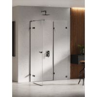 New Trendy Eventa Black Chrome kabina prysznicowa 80x90 cm prostokątna lewy chrom połysk/szkło przezroczyste EXK-6278