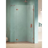 New Trendy Eventa Copper Shine ścianka prysznicowa walk-in 120 cm miedź połysk/szkło przezroczyste EXK-6537