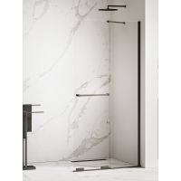 New Trendy Smart Black ścianka prysznicowa walk-in 150 cm czarny mat/szkło przezroczyste EXK-6681-WU