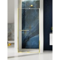 New Trendy Smart Light Gold drzwi prysznicowe 170 cm rozsuwane złoty połysk/szkło przezroczyste EXK-6690