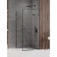 New Trendy Avexa Black XR kabina prysznicowa 90x90 cm kwadratowa prawa czarny mat/szkło przezroczyste EXK-6887