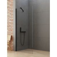 New Trendy New Soleo Black ścianka prysznicowa walk-in 60 cm czarny mat/szkło przezroczyste K-0766