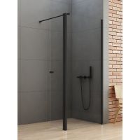 New Trendy New Soleo Black ścianka prysznicowa walk-in 120 cm czarny mat/szkło przezroczyste K-0788